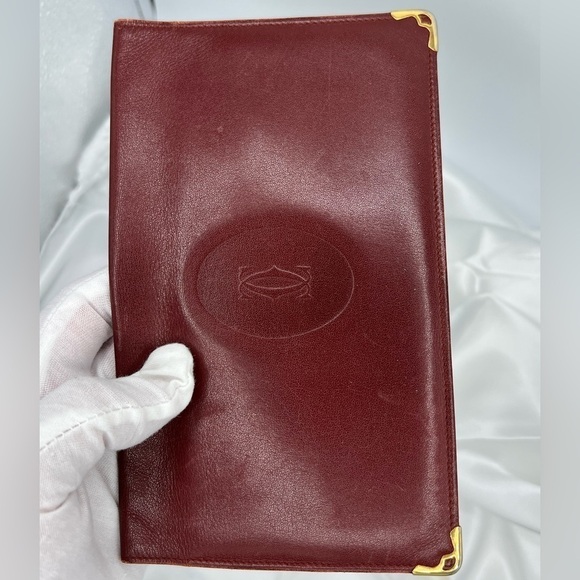 CARTIER Leather Bifold Long Wallet - Picture 2 of 7